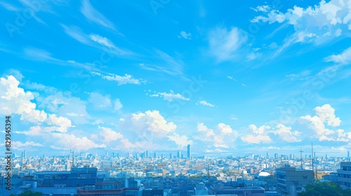 都会と空の風景5