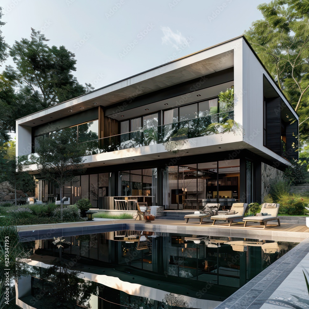 explore the exterior of the modern villa explore the exterior of the modern villa