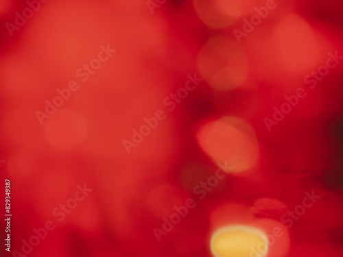 Blurred orange lights for abstract background celebrating festivals like New Year's Day or Chinese New Year.    