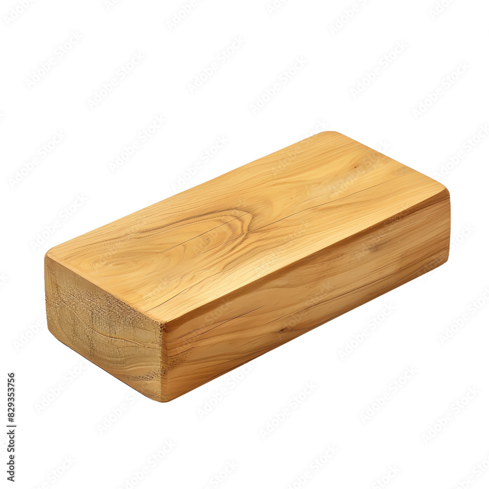Wooden yoga block with natural grain, isolated on transparent background. Great for yoga, pilates, and stretching exercises. Durable and eco-friendly. Wooden yoga block with natural grain, isolated on transparent background. Great for yoga, pilates, and stretching exercises. Durable and eco-friendly.