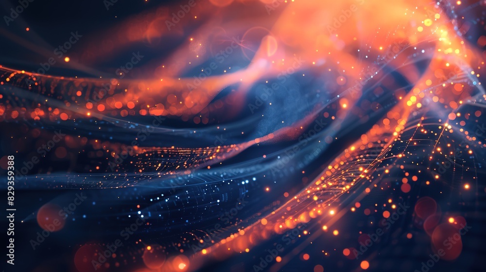 Obraz premium The spiral galaxy at the center of the font resembles a swirl in the galaxys atmosphere, like an astronomical object captured by a flash photography of the sky