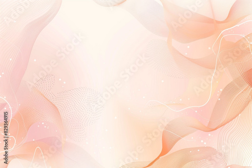 Calming gradient dynamic lines background in soft peach and blush pink.