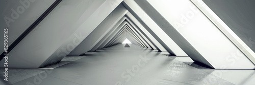 Abstract minimalist symmetric architectural shapes and designs. photo