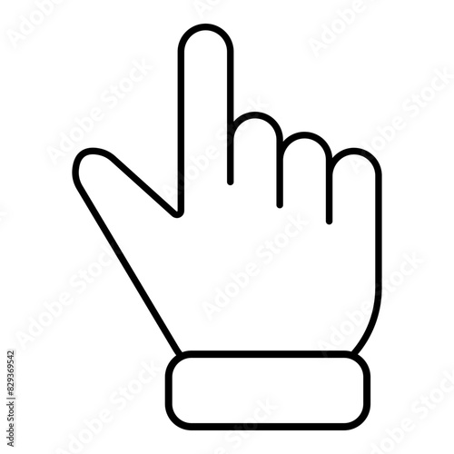 Hand Click Cursor Icon, Simple Icon Vector Design, best used for presentation, application, web and banner