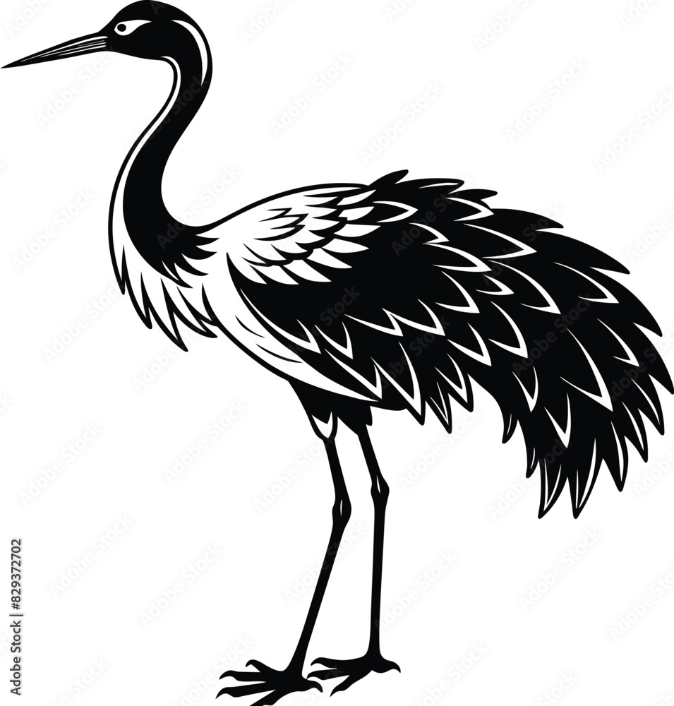 heron silhouette vector heron silhouette vector
