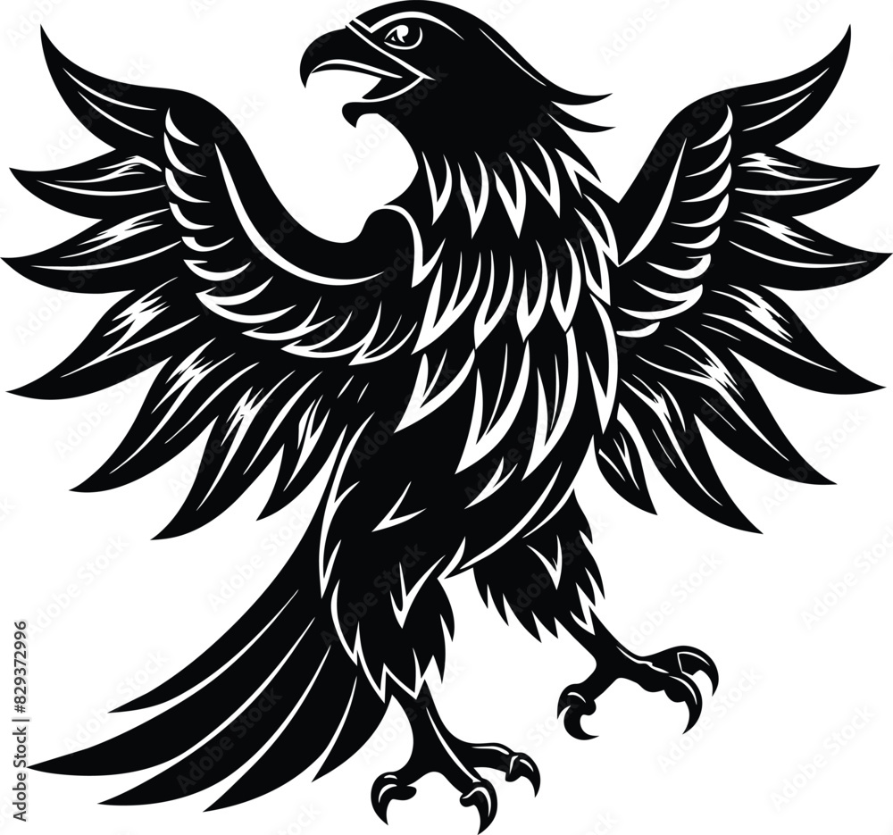Obraz premium eagle tattoo vector