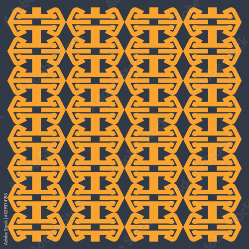 Horizontal abstract elegant geometric pattern
