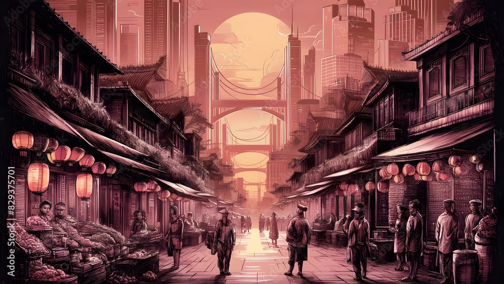 Vietnam's Ho Chi Minh Skyline Infused with Cultural Elements Vietnam's Ho Chi Minh Skyline Infused with Cultural Elements