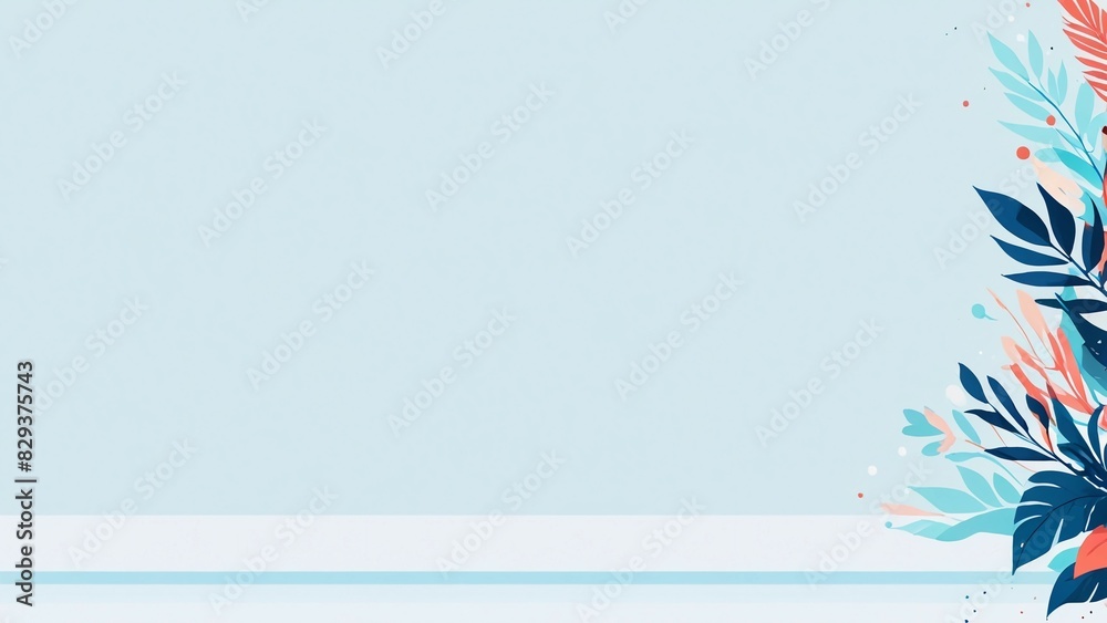 Obraz premium background with flowers