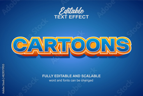 CARTOONS TEXT EFFECT EPS FILE