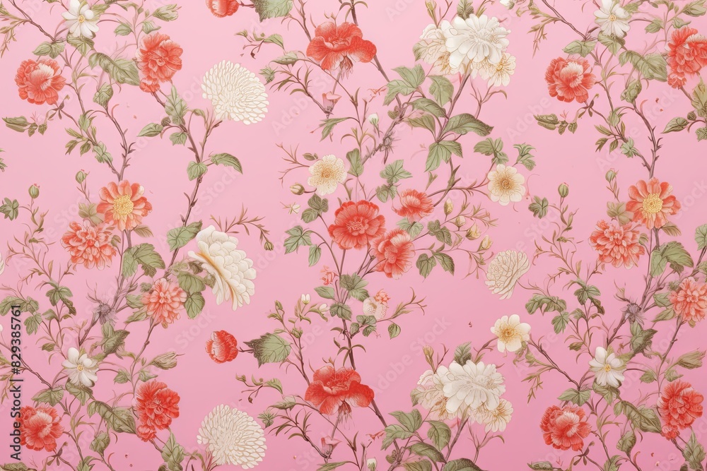 Fototapeta seamless floral pattern