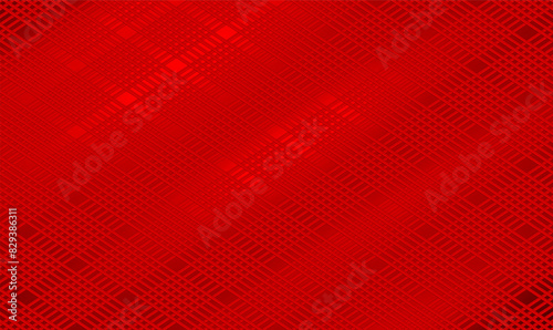 Elegant Red geometric pattern with rhombus mesh. 3D modern luxury design. Red metal lattice network background for banner, card, brochure, landing page. Lattice, grating, mesh. Premium Vector EPS10.