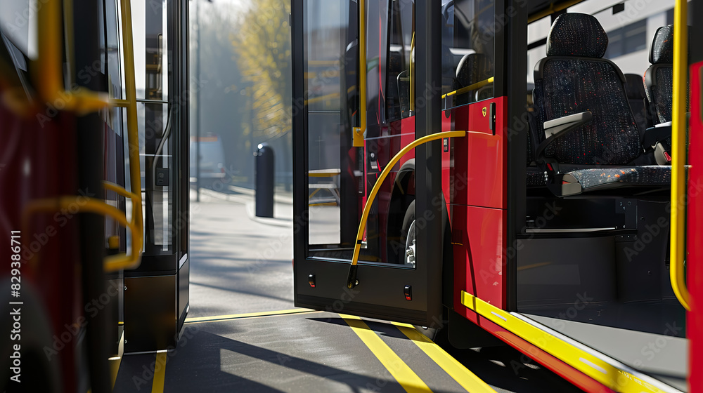 accessibility features on buses, such as wheelchair ramps and priority ...