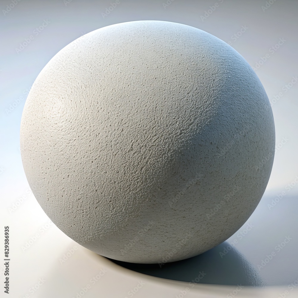 3D Render of a Styrofoam Ball, on isolated white background, Generative AI 3D Render of a Styrofoam Ball, on isolated white background, Generative AI