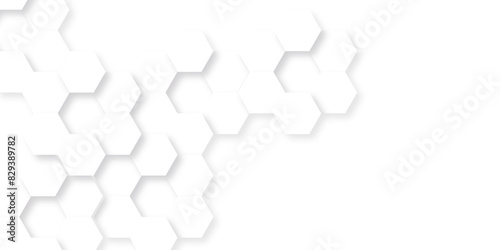 Abstract background with hexagons modern mesh cell. Abstract honeycomb cell hexagon background. Hexagon business geometric grid tile element. Technology futuristic hexagon metal texture.