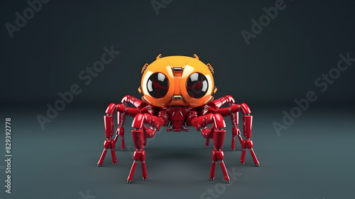 Robot Spider 3d cartoon photo