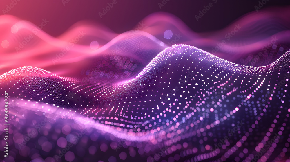 Abstract dot point connect with gradient line and aesthetic intricate wave line design. Big data connection technology concept Abstract dot point connect with gradient line and aesthetic intricate wave line design. Big data connection technology concept