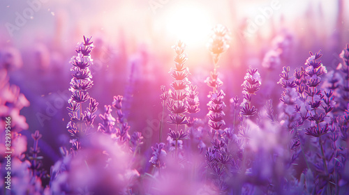 Render an image of a serene, undisturbed lavender purple backdrop. © Zia