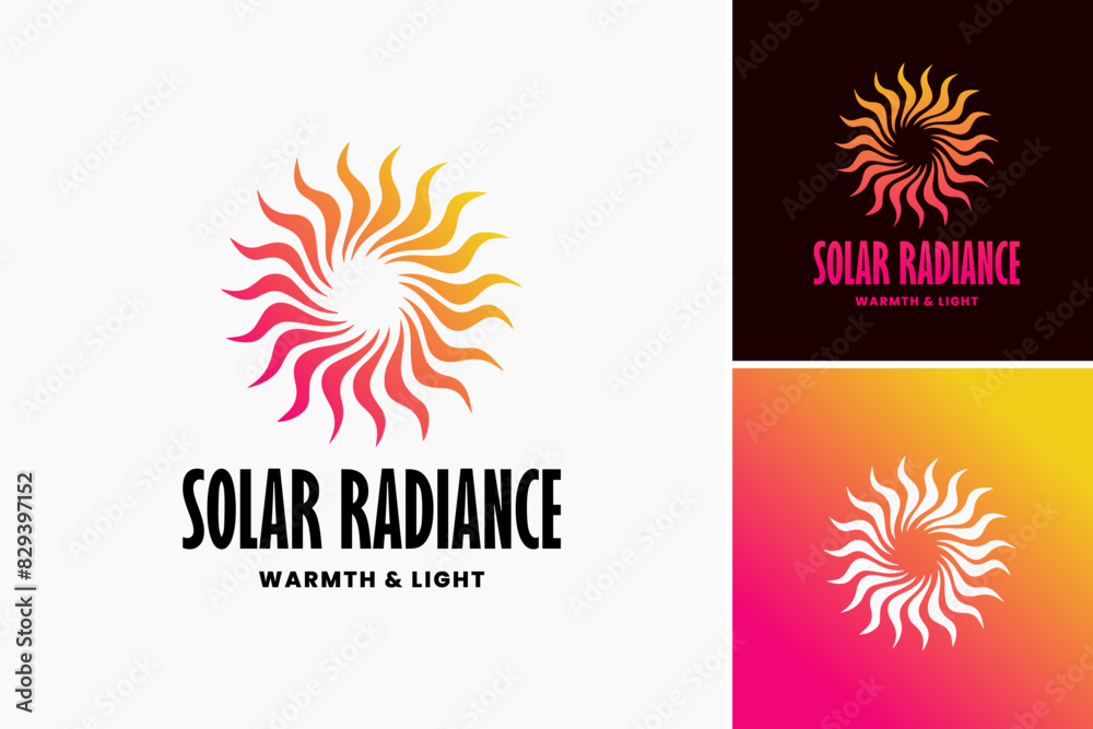 Solar Radiance: Warmth and Light Logo: A radiant design with sun rays, symbolizing energy and positivity. Ideal for solar energy companies, wellness centers, or environmental organizations. Solar Radiance: Warmth and Light Logo: A radiant design with sun rays, symbolizing energy and positivity. Ideal for solar energy companies, wellness centers, or environmental organizations.