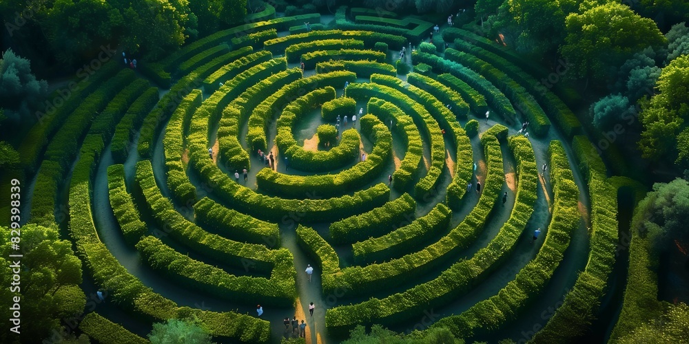 Maze Garden Oasis, generative ai Maze Garden Oasis, generative ai