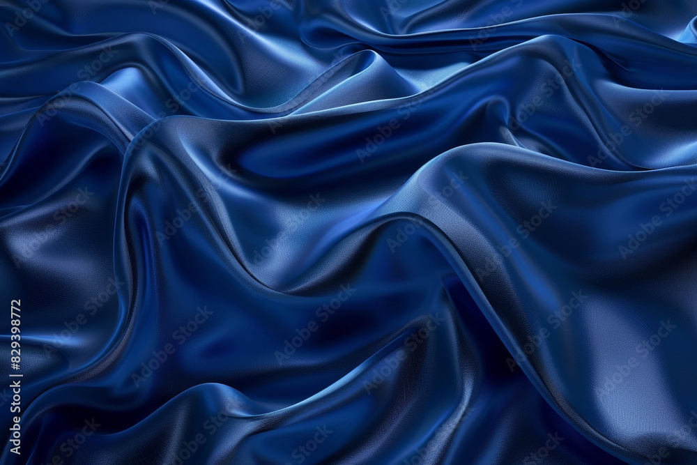 Fototapeta premium Oceanic blue smooth silky background for deep-sea themed 3D projects.