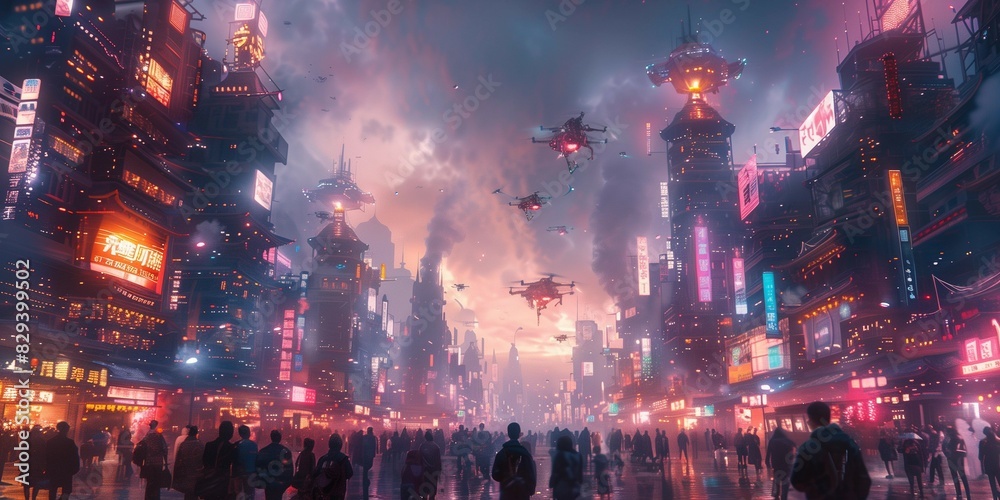 Tech-Infused Metropolis, generative ai