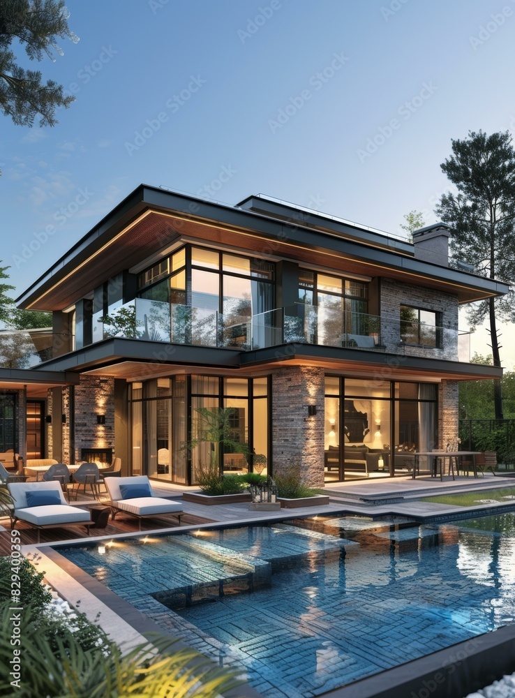 Stunning Modern House with Pool Stunning Modern House with Pool