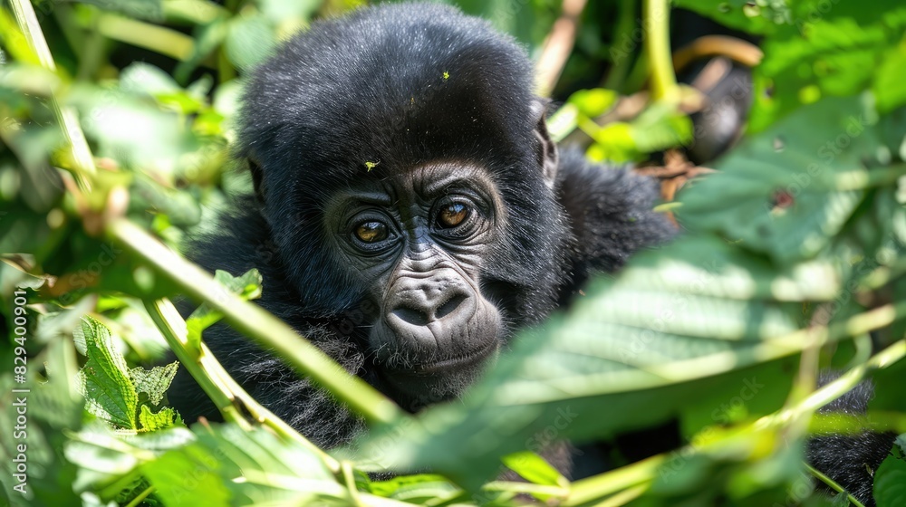 Obraz premium Rwanda Gorilla stil