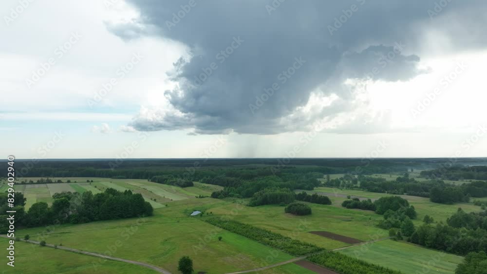 Hyperlapse of clouds moving away after rain Hyperlapse of clouds moving away after rain
