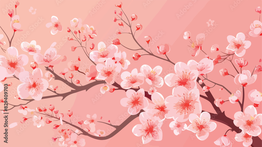 Pink Sakura blossom or Japanese flowering cherry Cart