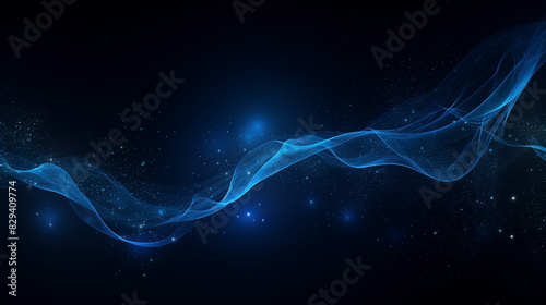 The futuristic background features an abstract blue network, illustrating the concept of technology and science in modern tech connections. network, background, technology, futuristic, connection,
