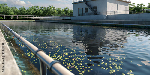Waste water treatment plant ,  photo