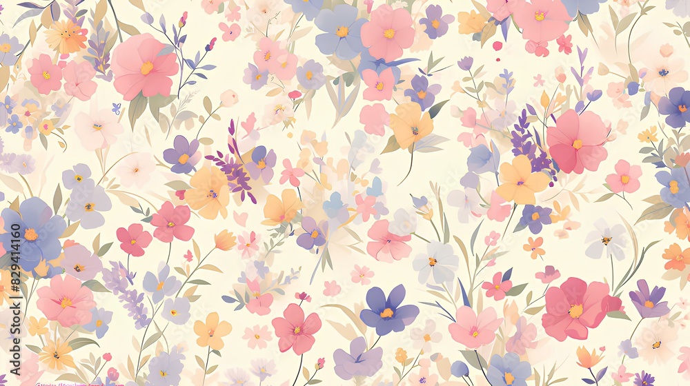 Appreciate fine details with this floral pattern highlighting petals. Petals Bloom Background.