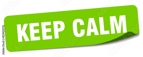 keep calm sticker. keep calm label