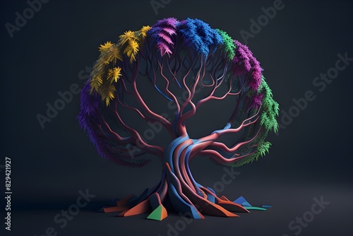 Digital Art Trees 