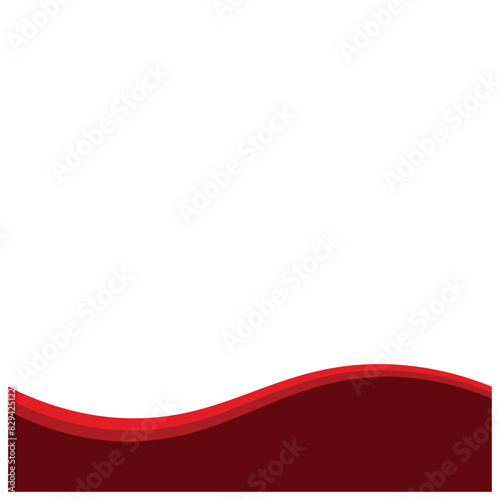 Red Business Curve Footer