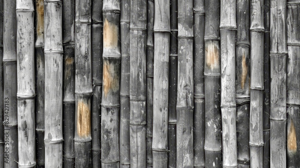 numerous wooden stakes project from its sides and upper portion The central part of the upper section sports a yellow wood band numerous wooden stakes project from its sides and upper portion The central part of the upper section sports a yellow wood band