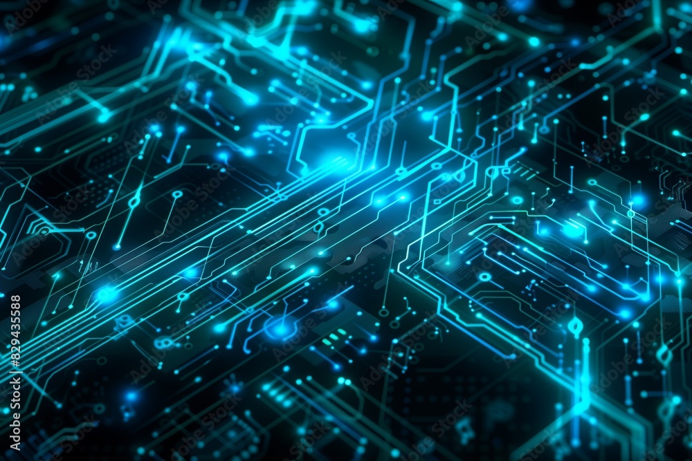 A digital background featuring a complex network of interconnected circuits and data streams in shades of electric blue. A digital background featuring a complex network of interconnected circuits and data streams in shades of electric blue.