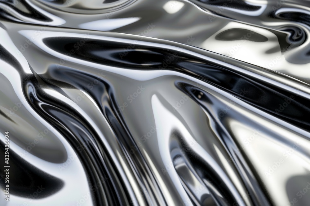 Close-up view of liquid silver flow creating a mesmerizing metallic texture, ideal for modern design elements.. Beautiful simple AI generated image in 4K, unique. Close-up view of liquid silver flow creating a mesmerizing metallic texture, ideal for modern design elements.. Beautiful simple AI generated image in 4K, unique.