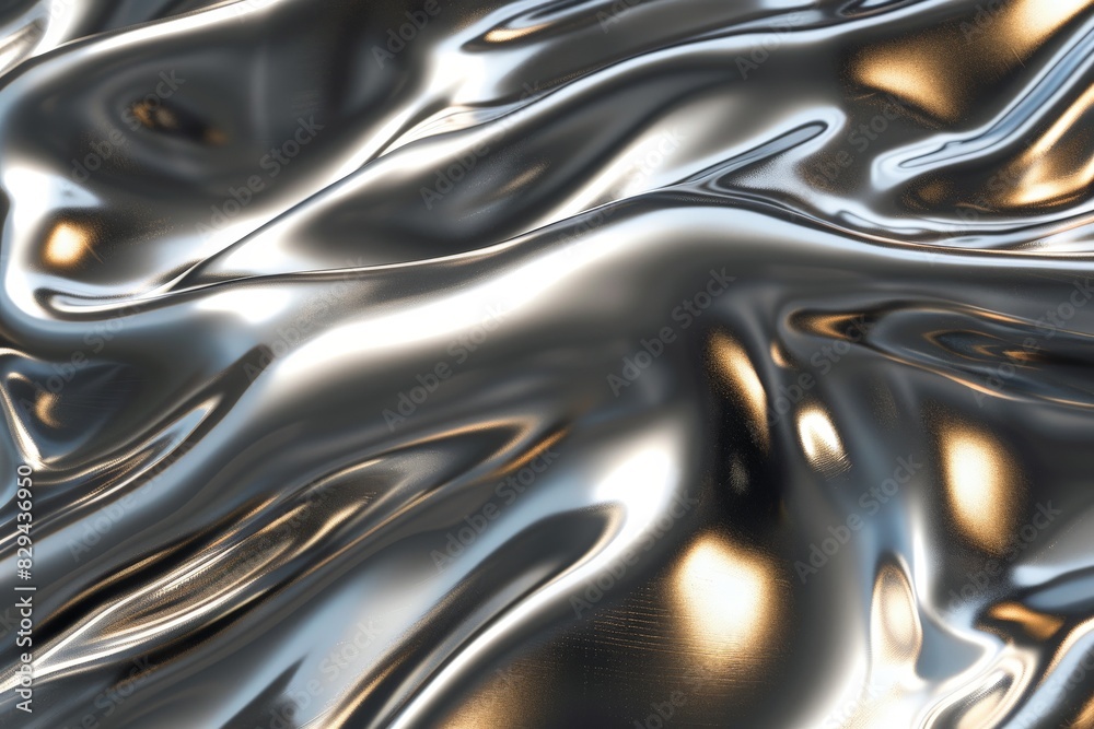 Close-up view of liquid silver flow creating a mesmerizing metallic texture, ideal for modern design elements.. Beautiful simple AI generated image in 4K, unique. Close-up view of liquid silver flow creating a mesmerizing metallic texture, ideal for modern design elements.. Beautiful simple AI generated image in 4K, unique.
