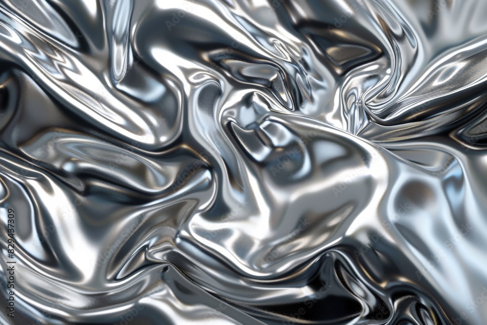 Abstract metallic liquid surface with wavy, reflective patterns. Smooth, shiny, fluid background with silver, chrome-like appearance.. Beautiful simple AI generated image in 4K, unique. Abstract metallic liquid surface with wavy, reflective patterns. Smooth, shiny, fluid background with silver, chrome-like appearance.. Beautiful simple AI generated image in 4K, unique.