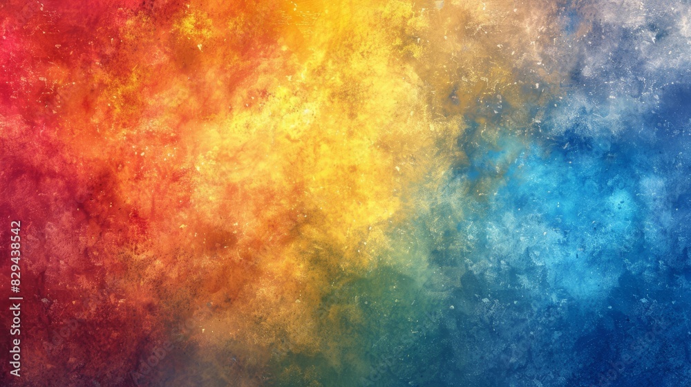 A multicolored background with ample room in the center, extending downwards A multicolored background with ample room in the center, extending downwards