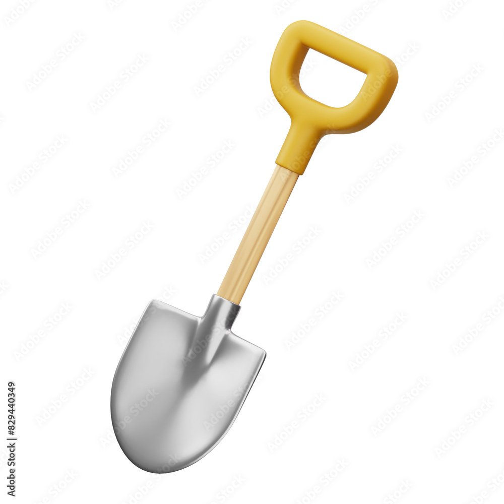 Farming And Agriculture 3D Icon, Shovel Farming And Agriculture 3D Icon, Shovel