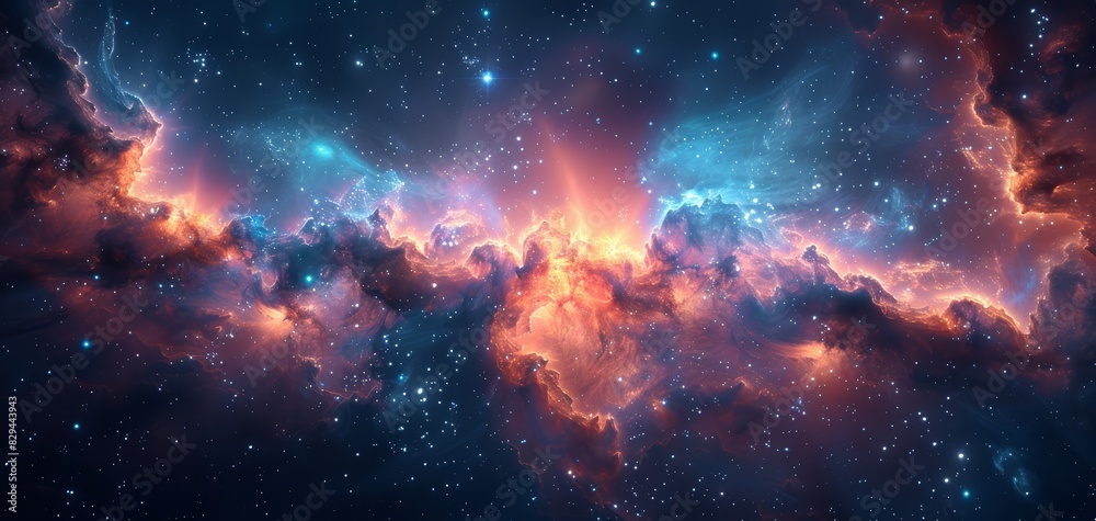 universe created with Generative AI technology universe created with Generative AI technology