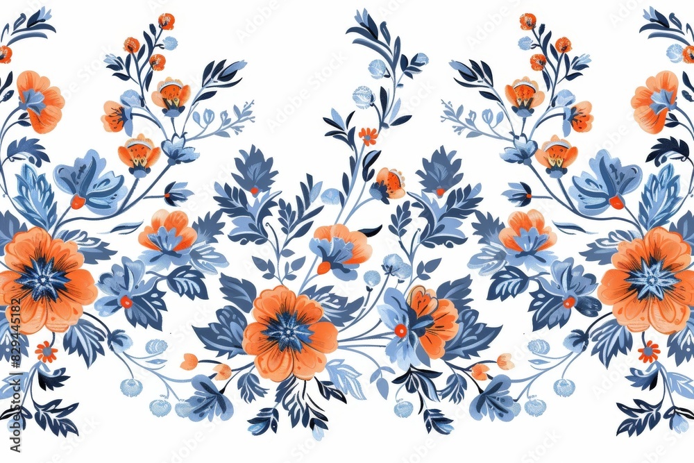 Obraz premium Artistic illustration of lotus flowers with butterflies, ideal for nature-themed decor. Vesak Day greeting card.. Beautiful simple AI generated image in 4K, unique.