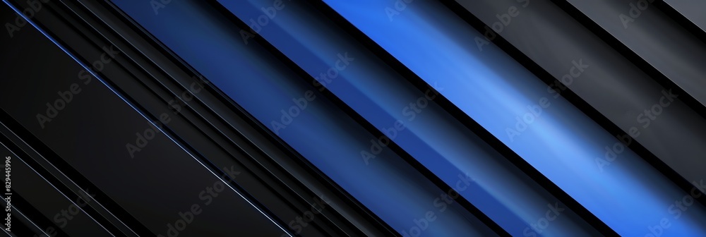 Regular blue and navy blue three-dimensional striped background, black background aspect ratio 3:1, for banner, landing page, website Regular blue and navy blue three-dimensional striped background, black background aspect ratio 3:1, for banner, landing page, website