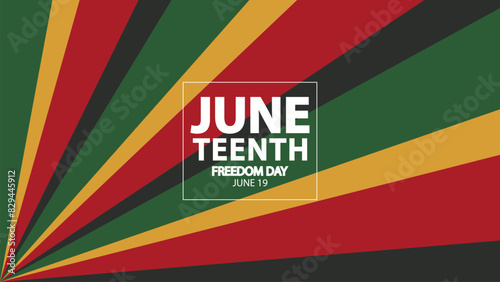 Juneteenth Background design,Juneteenth Freedom Day Abstract Background, Banner, Poster, Greeting Card.