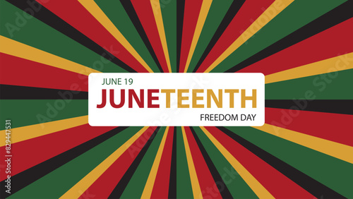 Juneteenth Background design,Juneteenth Freedom Day Abstract Background, Banner, Poster, Greeting Card.
