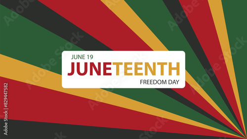 Juneteenth Background design,Juneteenth Freedom Day Abstract Background, Banner, Poster, Greeting Card.