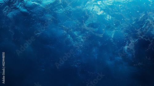 A deep ocean blue background with a smooth hue.